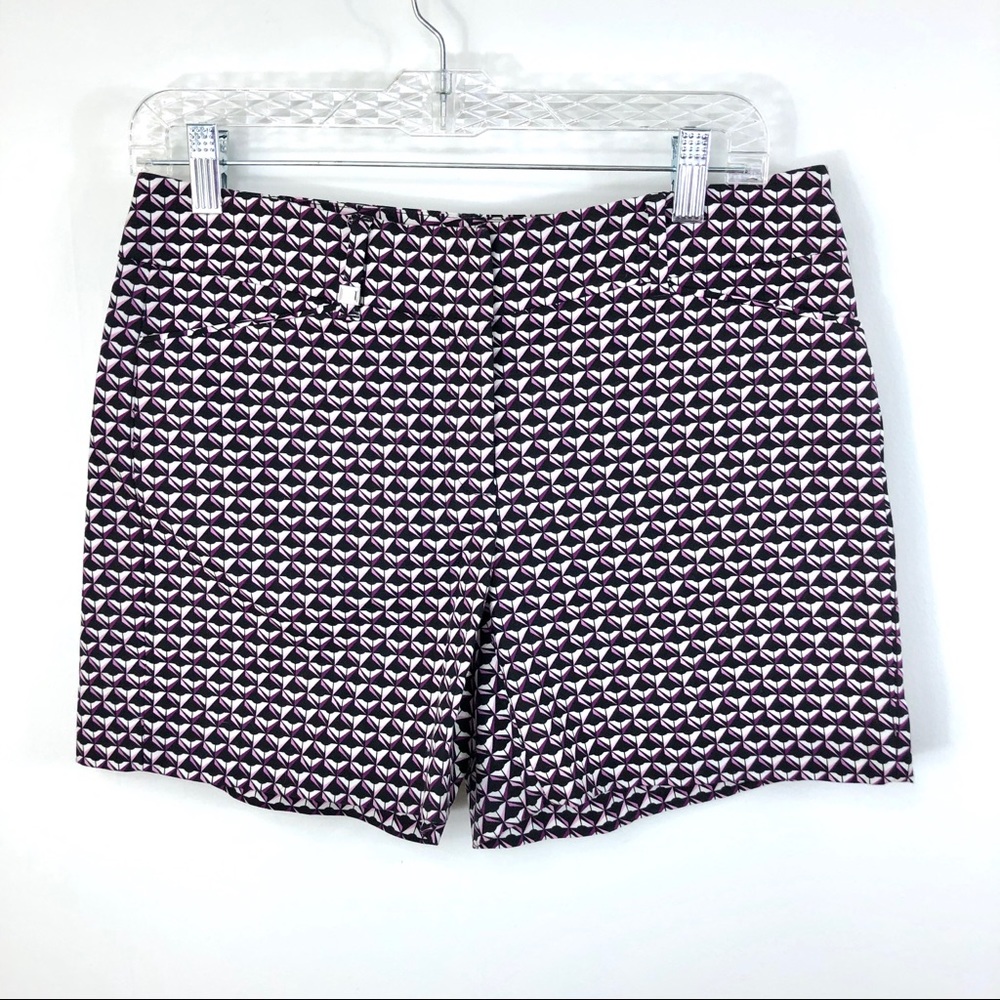 White House Black Market geometric pattern shorts‎